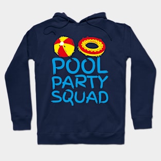 Funny Pool Party Squad Birthday Summer Family Swimming Kids Hoodie